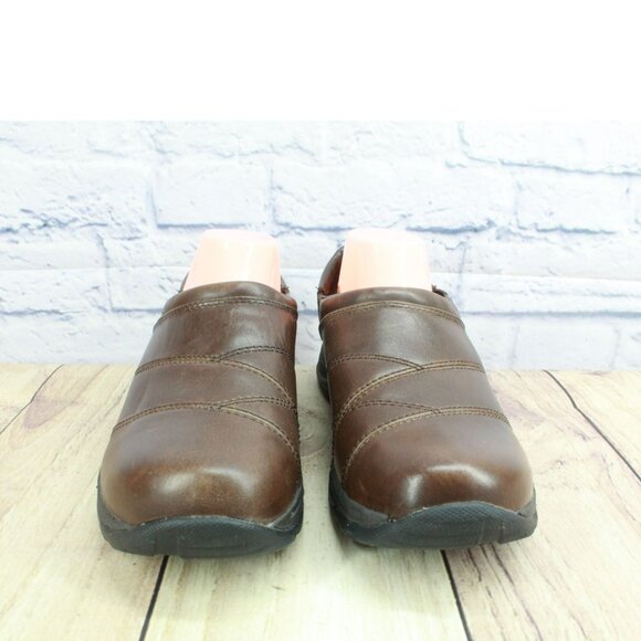 LL Bean Brown Leather Slip On Comfort Moccasin Loafer Shoes Size 10 M - Picture 4 of 9